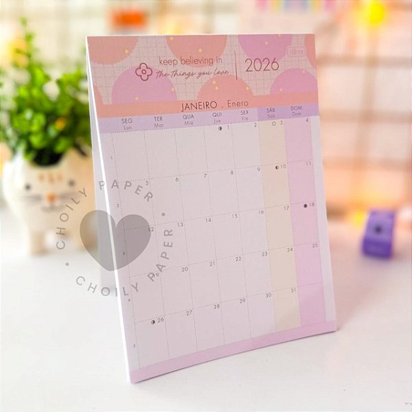 Calendário de Mesa Planner 2026 SOHO - Tilibra