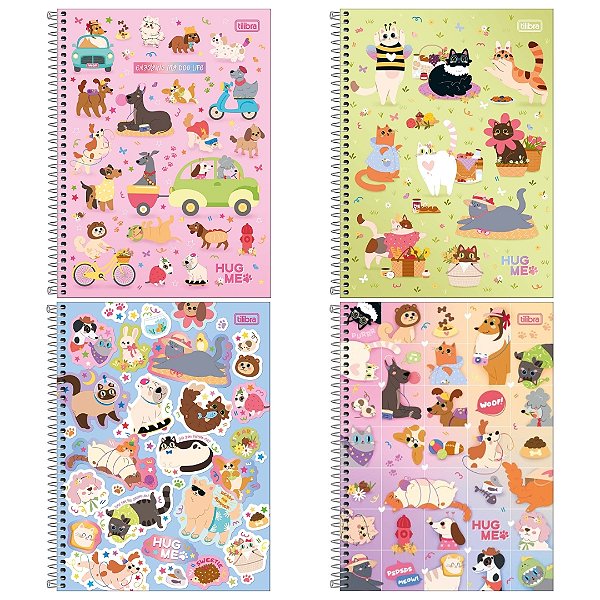 Caderno Universitário 1 Matéria Hug Me - Tilibra