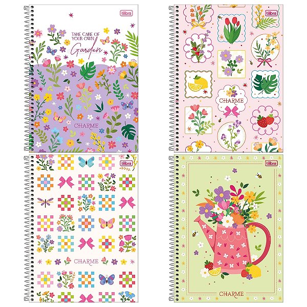 Caderno Universitário 10 Matérias Charme - Tilibra