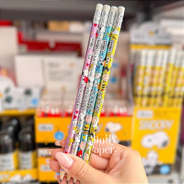 Kit Lápis de Escrever Snoopy N2 - Tilibra