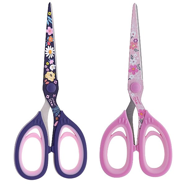 Tesoura Office Love Flowers - Molin