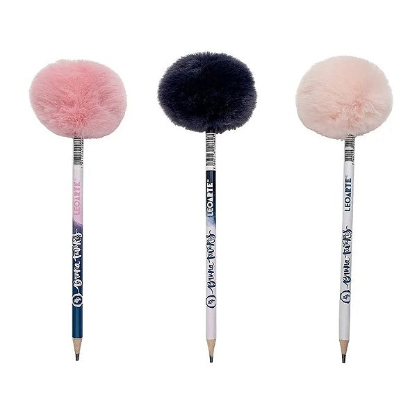 Lápis HB com Pompom Bruna Tavares - Leo Arte