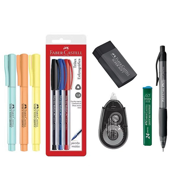 Kit Escolar Faber-Castell Poly 0.7mm Volta as Aulas