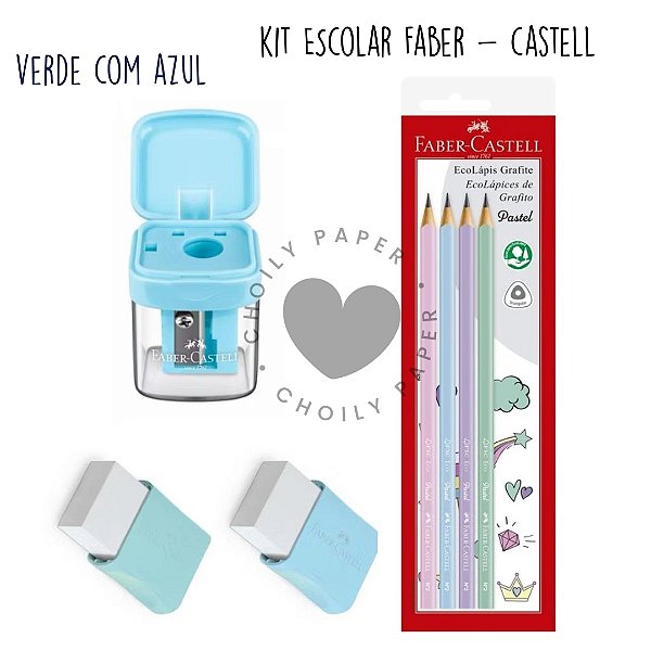 Kit Escolar Mini Box Pastel Faber-Castell