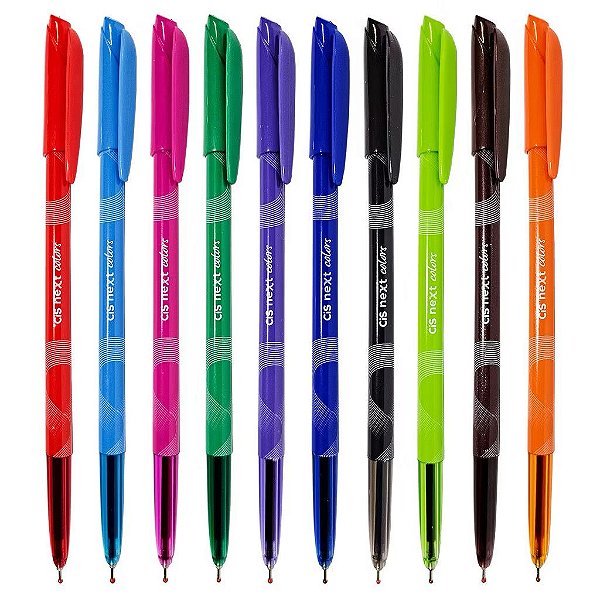 Caneta Esferográfica Cis Next Colors 0.7mm c/10 Cores