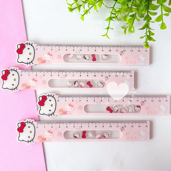 Régua Fofa 15cm - Hello Kitty
