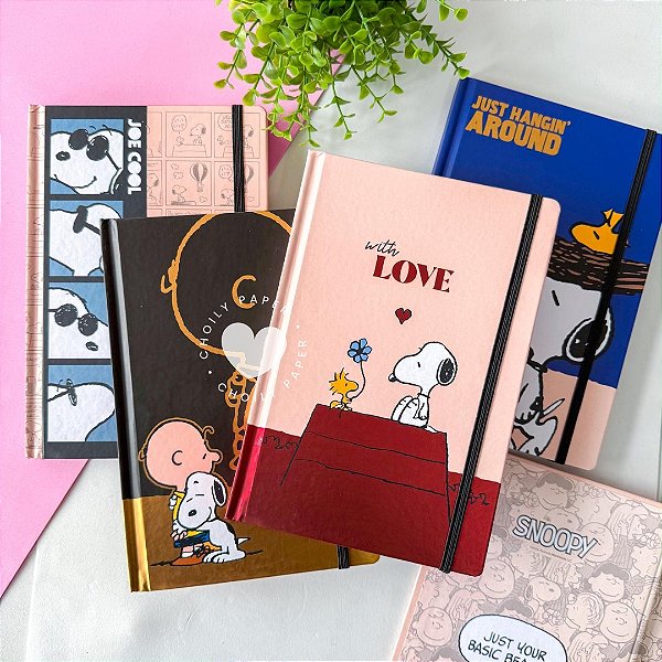 Caderno A5 Capa Dura sem Pauta Snoopy - Tilibra