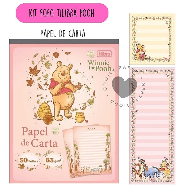 Kit Papel de Carta Pooh -Tilibra