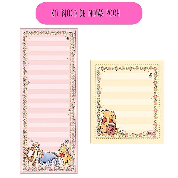 Kit Bloco de Notas Tilembrete Pooh - Tilibra