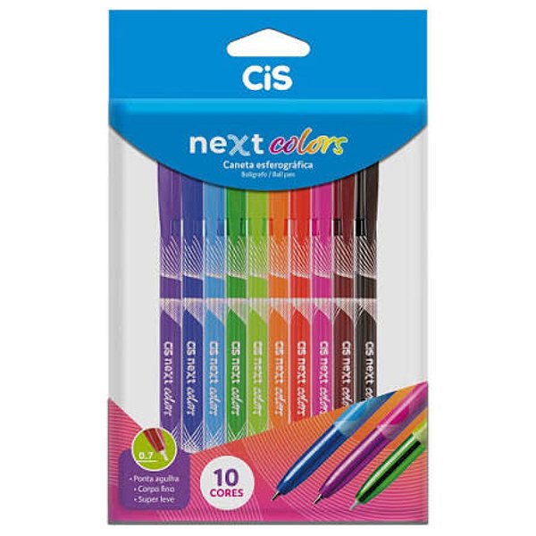 Caneta Cis Next Colors c/10 Cores