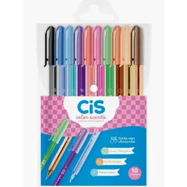 Caneta Esferográfica Colors Scents com Cheirinho - CIS