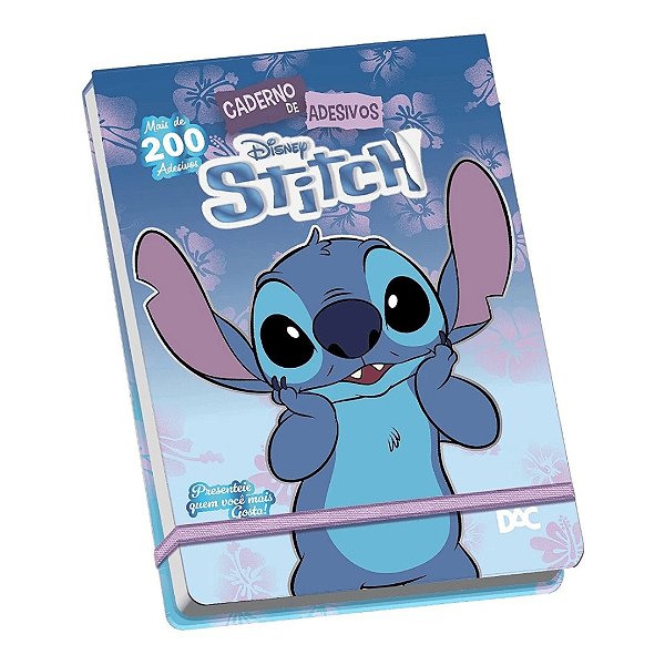 Caderno de Adesivos Stitch c/200 - DAC