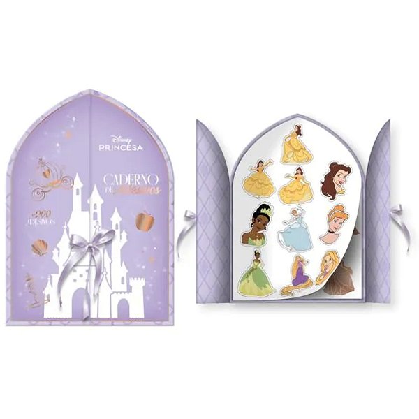 Caderno de Adesivos Princesas c/ 200 - DAC