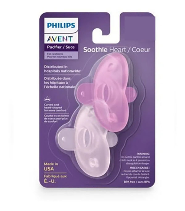 Kit 2un Chupeta Soothies 4-6 Meninas Rosa Philips Avent Calmante