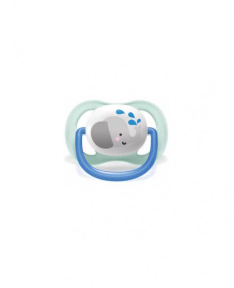 Chupeta Ultra Air Animais 0-6m Individual Elefante Avent