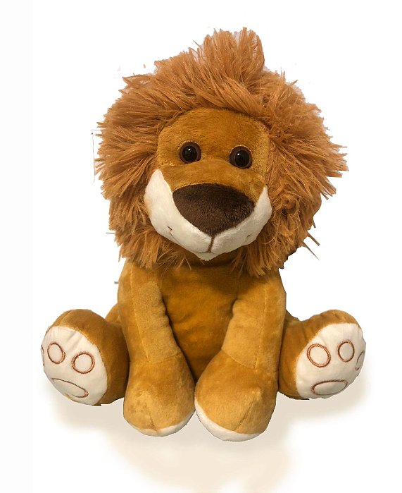 Pelúcia Para Bebê Meu Leãozinho Caramelo 25cm Buba Baby