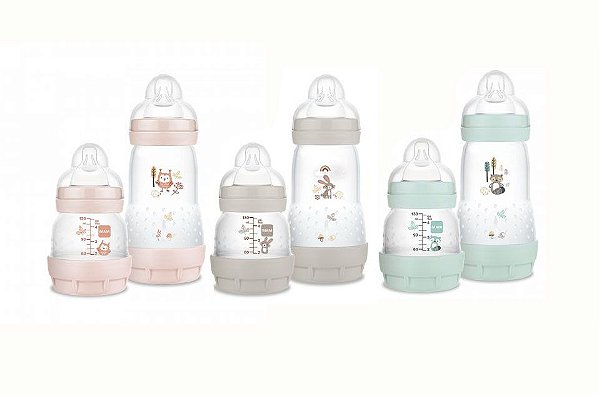 Kit 2 Mamadeiras Anticóolica Easy Start Set 130/260ml Mam
