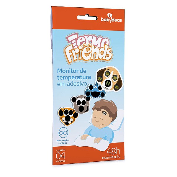 Termo Friends Monitor De Temperatura Em Adesivo Babydeas