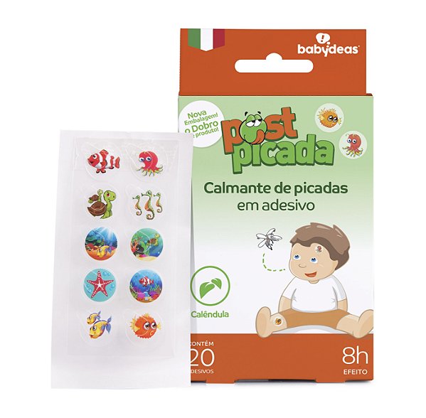 Post Picada Calmante em Adesivo Natural Alívio Coceira 20un