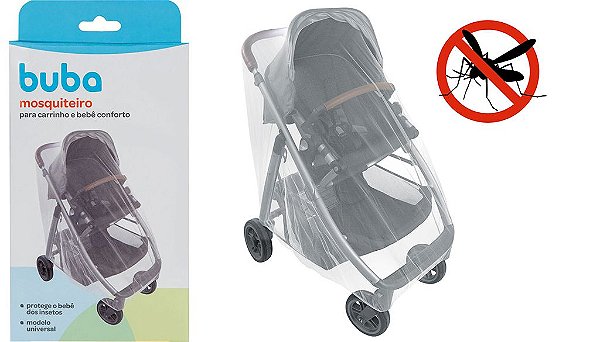 Mosquiteiro Tela Para Carrinho Infantil Universal Bebê Buba