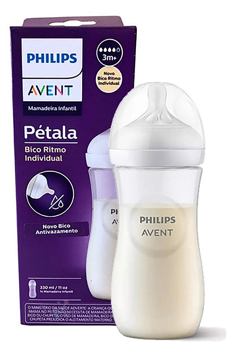 Mamadeira Anticólica Philips Avent pétala 330ml Bico Antivazamento