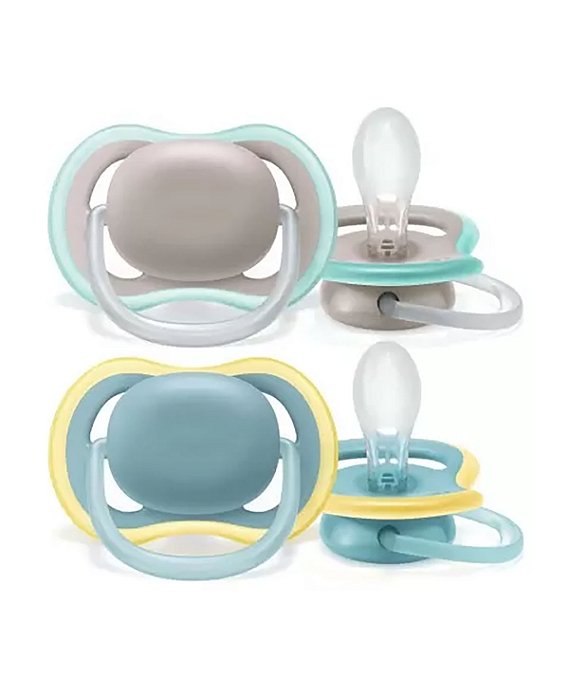 Kit 2un Chupeta Ultra Air 18m+ Menino Philips Avent Azul