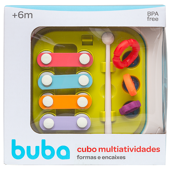Cubo De Atividades 7 Em 1 Brinquedo Infantil Buba Didático