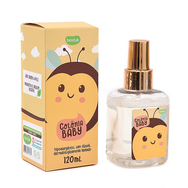 Perfume de Bebê Colônia Sem Álcool Infantil  Bioclub 120ml