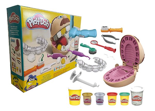 Massinha De Modelar Play Doh Brincando de Dentista - Hasbro