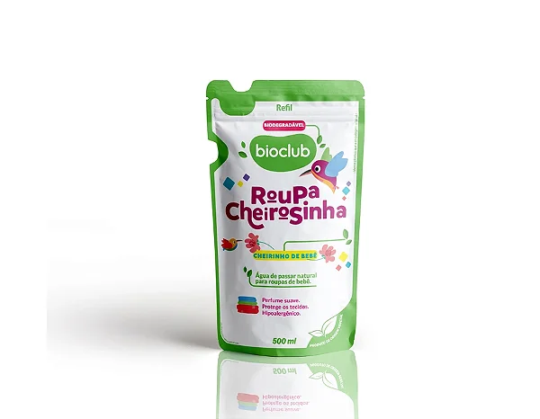 Água De Passar Roupa Cheirosinha De Bebê Refil Bioclub Bebê