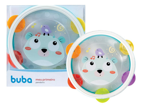 Brinquedo Infantil Musical Meu Primeiro Pandeiro Cores Buba