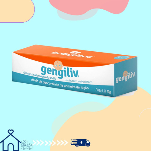 Gengiliv Gel Para Dentição Infantil Uso Bucal Sem Açúcar Alívio da Dor