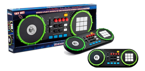 Brinquedo Simulador Dj Mixer Multikids Com Led Infantil App