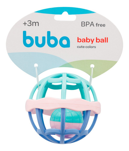 Brinquedo Infantil Interativo Baby Ball Cute Colors Buba