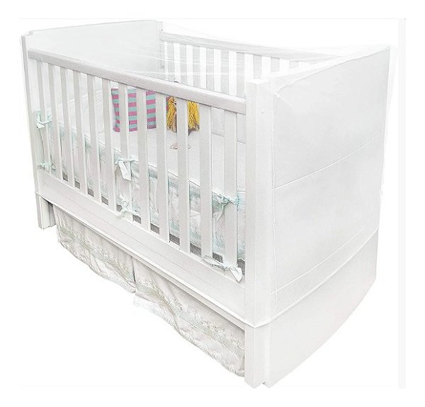 Mosquiteiro Tela Véu Para Berço Bebê Com Elástico Kababy