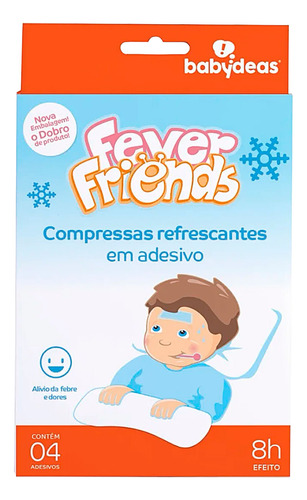 4un Fever Friends Compressa Refrescante Adesivo - Babydeas