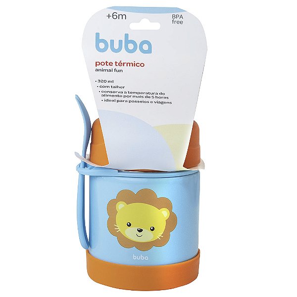 Pote Térmico Lão Infantil 320ml Frio e Quente Fun Animal