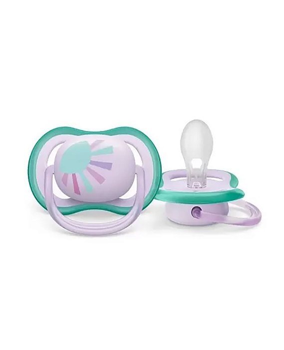 Chupeta Ultra Air 0-6m Menina Philips Avent Rosa 0%BPA Sol