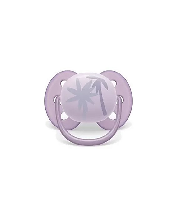 Chupetas Ultra Soft 0-6m Menina Philips Avent Lilás Decorada