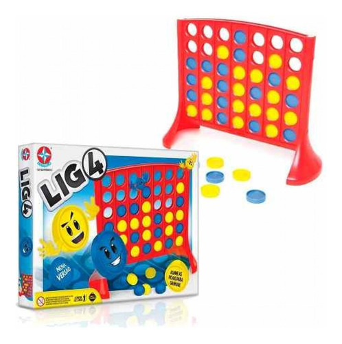 Jogo De Mesa Lig 4 Racíocinio E Estratégia Criança Estrela