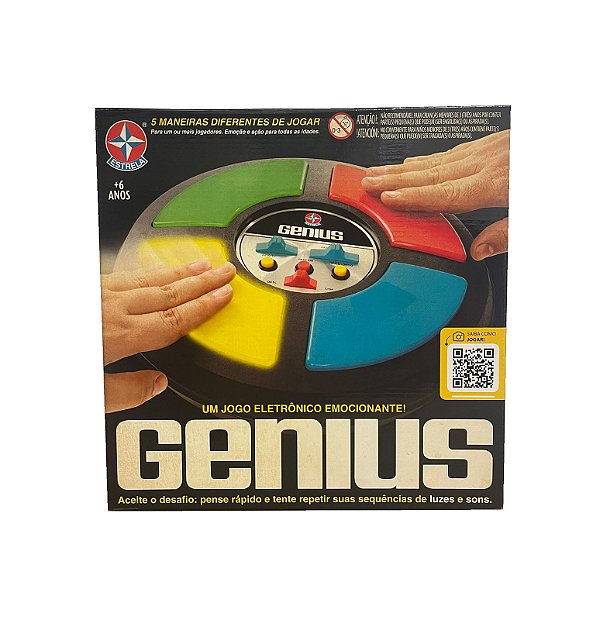 Jogo Genius Retrô Estrela Brinquedo Clássico Memória Família