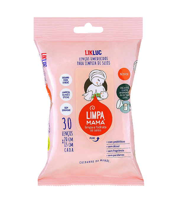 Limpa Mamá Lenços Umedecidos Para Limpeza Dos Seios Likluc