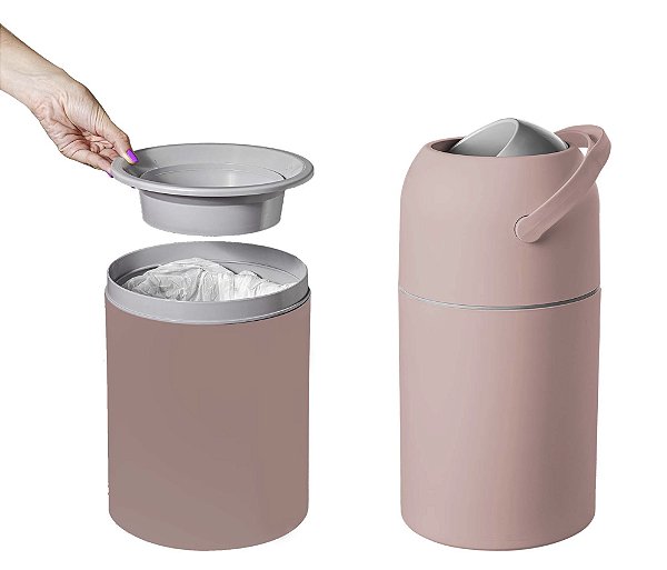 Lixeira Antiodor Para Quarto do Bebê, Banheiro Fraldas Rosa