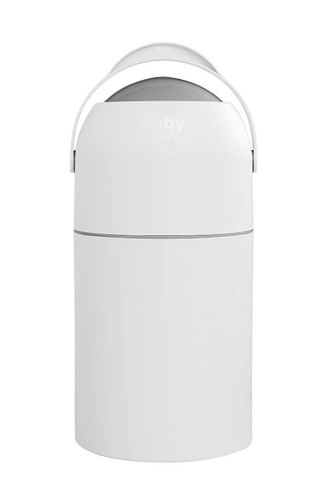 Lixeira Antiodor Para Quarto do Bebê Banheiro Fraldas Branca