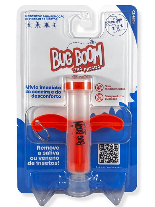 Dispositivo Para Remoção de Picada Insetos bug Boom Laranja