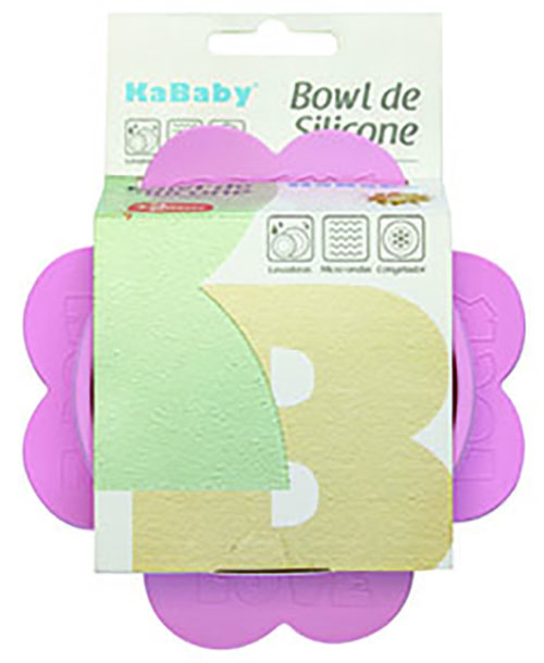 Bowl Silicone com Ventosa Infantil Bebê IA Rosa Alimentar