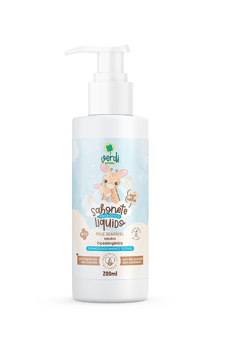 Sabonete Liquido Probiotico Neutro Pele Sensivel Infantil - Verdi Natural