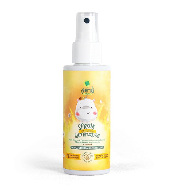 Spray Clareador Iluminador de Cabelo com Pantenol e Camomila - Verdi Natural