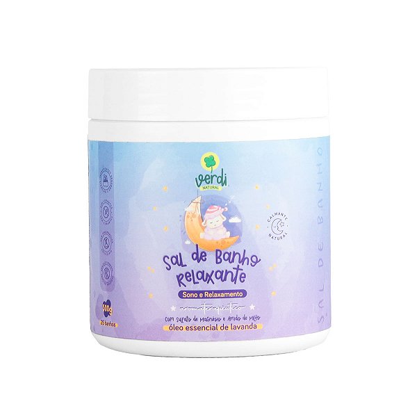 Sal de Banho Relaxante com Sal de Magnésio - Verdi Natural Aromaterapia