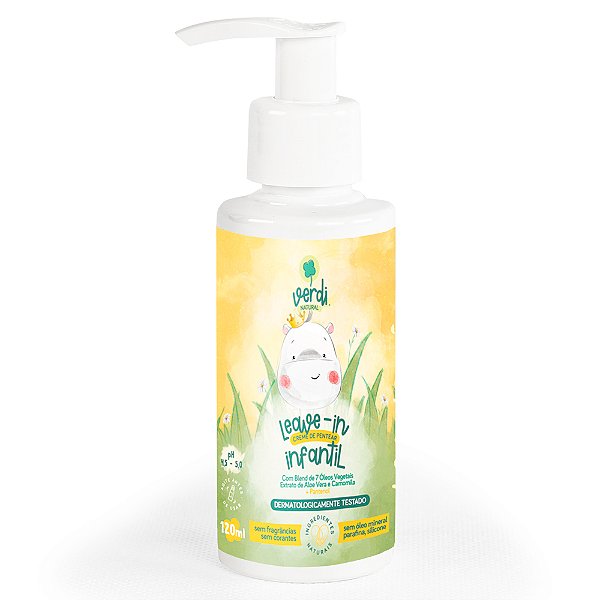 Leave In Creme de Pentear Infantil Óleos essenciais Camomila - Verdi Natural